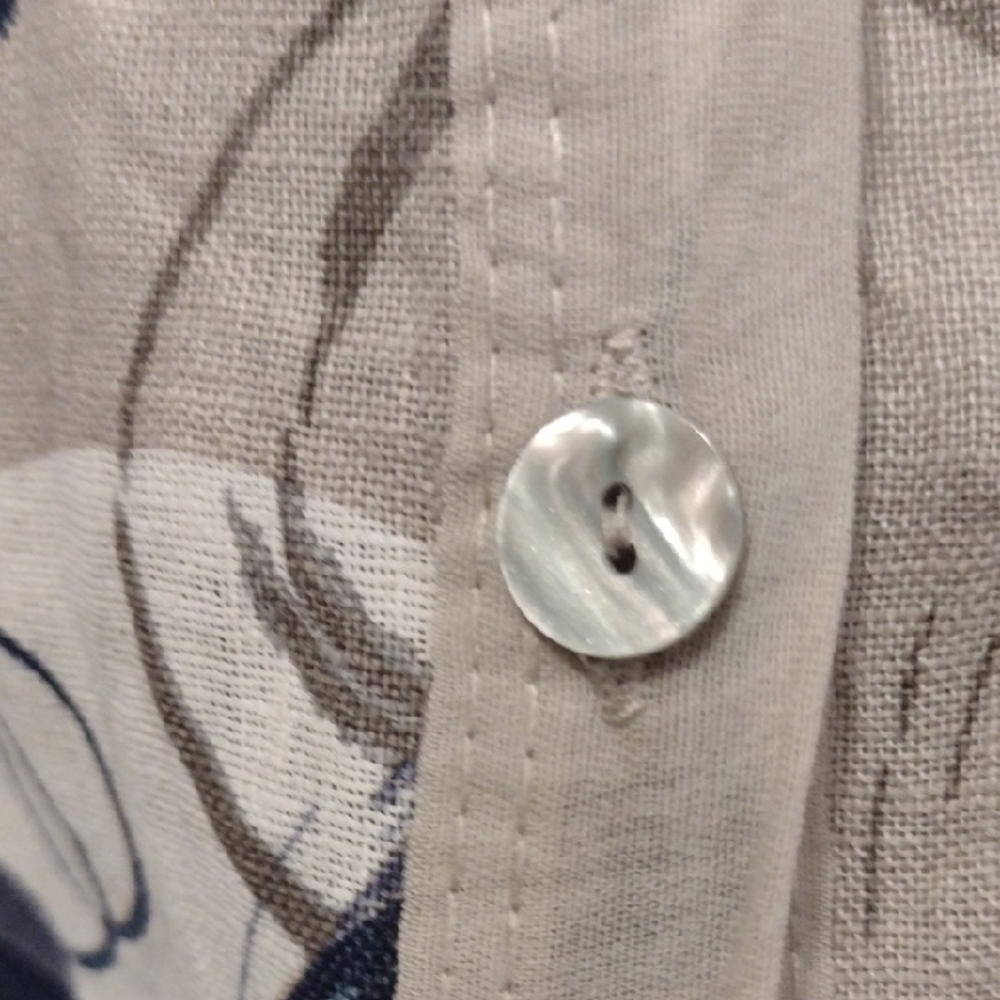 Me & Gee Linen Patterned Button-Up Light Jacket - Picture 5 of 7